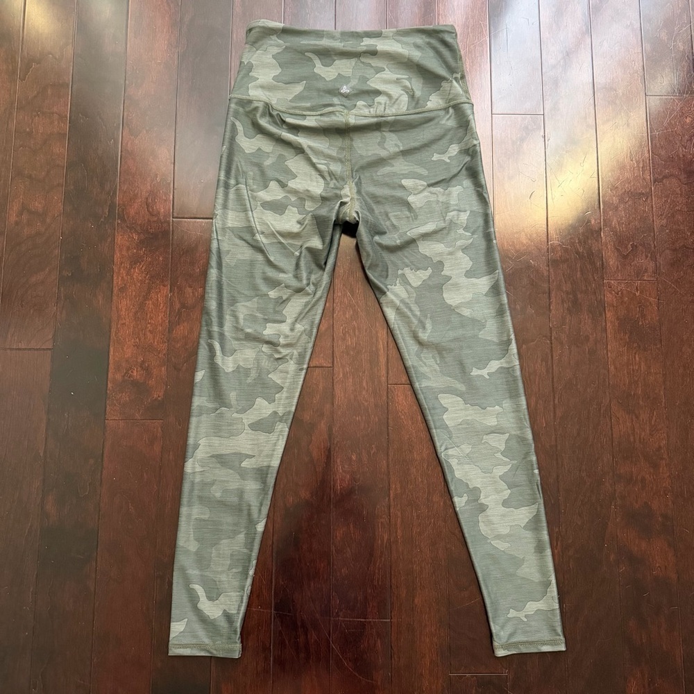 PrAna Women’s Electa High Rise Athletic Work Out Leggings Size S Camo Green gym - Picture 5 of 7
